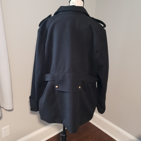 Torrid Navy Blue Pea Coat 3x - Picture 3 of 5